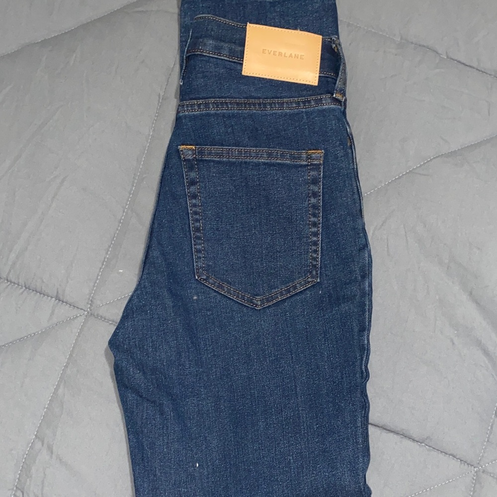 Everlane Classic Straight-Leg Blue Jeans - Picture 3 of 3